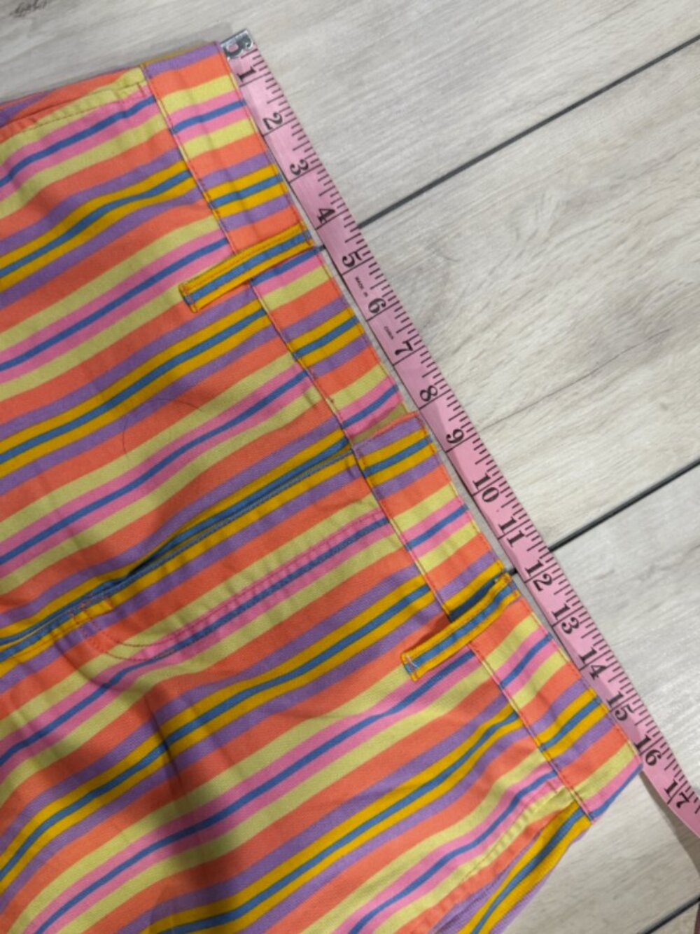 J. Crew Re-Imagined Eco Slim Demi-Boot Chino Pant Multicolor Vertical Stripe 29 - Picture 6 of 14